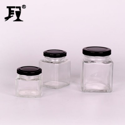 300ml Square Glass Jar Ts2