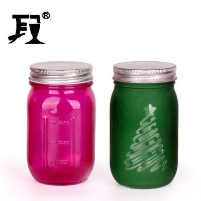 420ml Glass Mason Jar with Metal Screw Cap