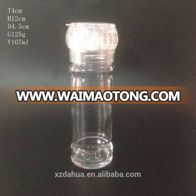 100ml glass spice salt and pepper grinder bottle